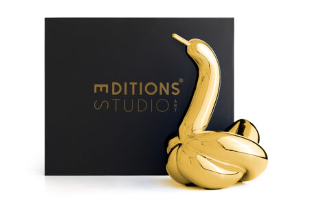 Jeff Koons (After) - Swan (L) Editions Studio Art - Goud 3