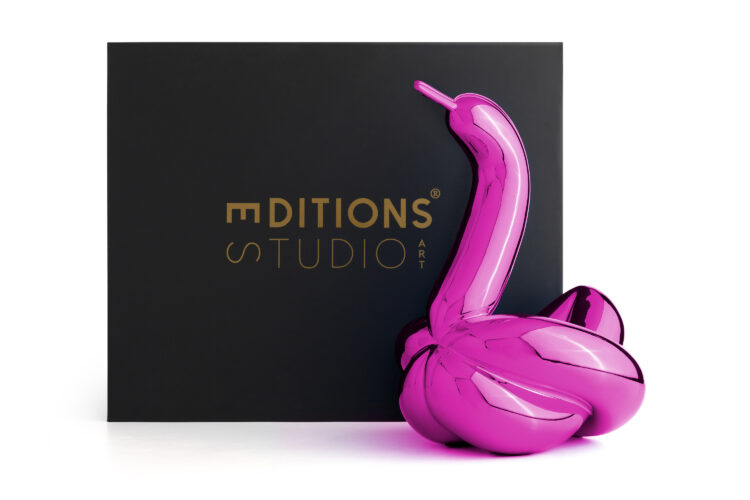 Jeff Koons (After) – Swan (L) Editions Studio Art – Paars