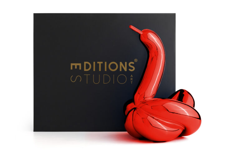 Jeff Koons (After) – Swan (L) Editions Studio Art – Rood