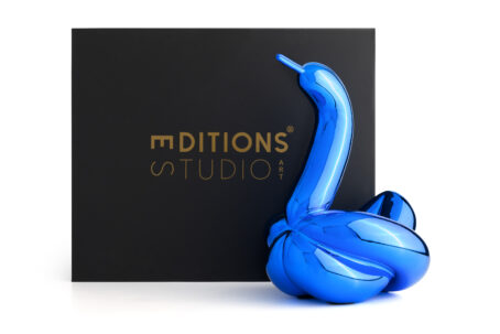 Jeff Koons (After) - Swan (L) Editions Studio Art - Blauw 2