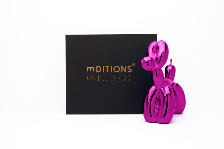 Jeff Koons (After) – Balloon Dog (XXL) Editions Studio Art – Paars