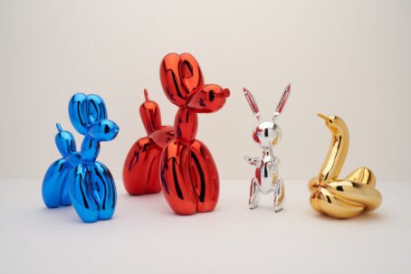 Jeff Koons (After) - Swan (L) Editions Studio Art - Zwart 4